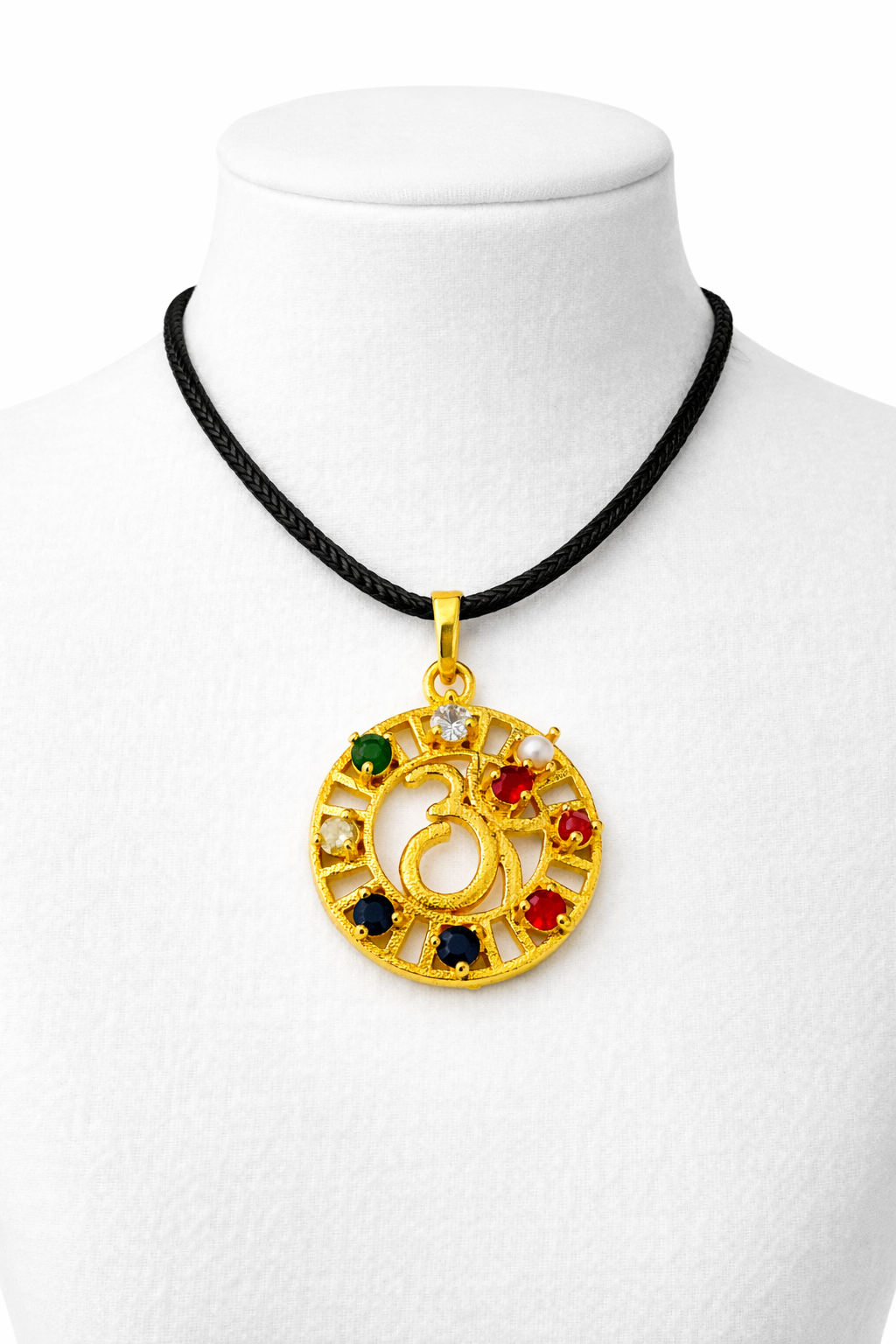 Navratan Om Pendant