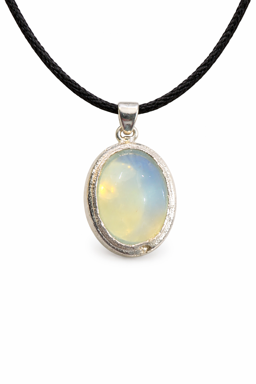 Opal Oval Cabochon Pendant