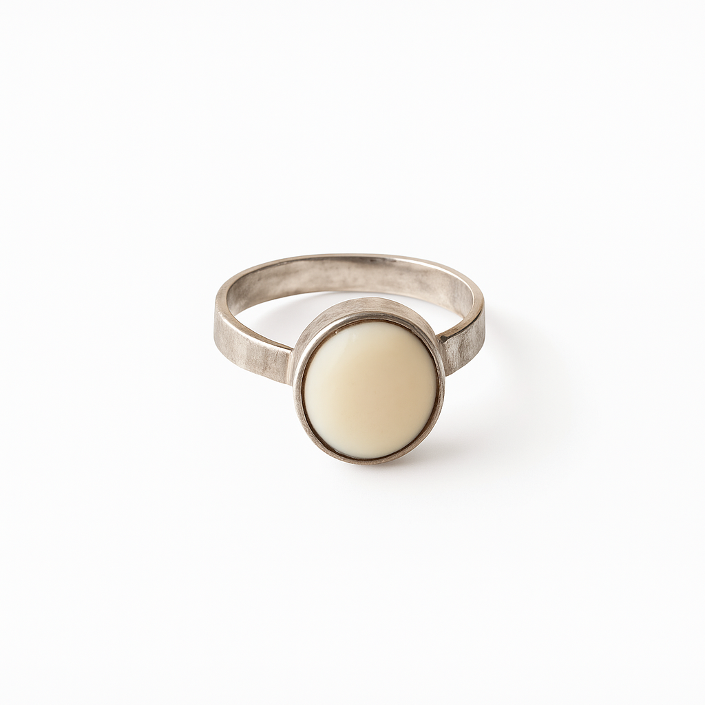 White Opal Ring