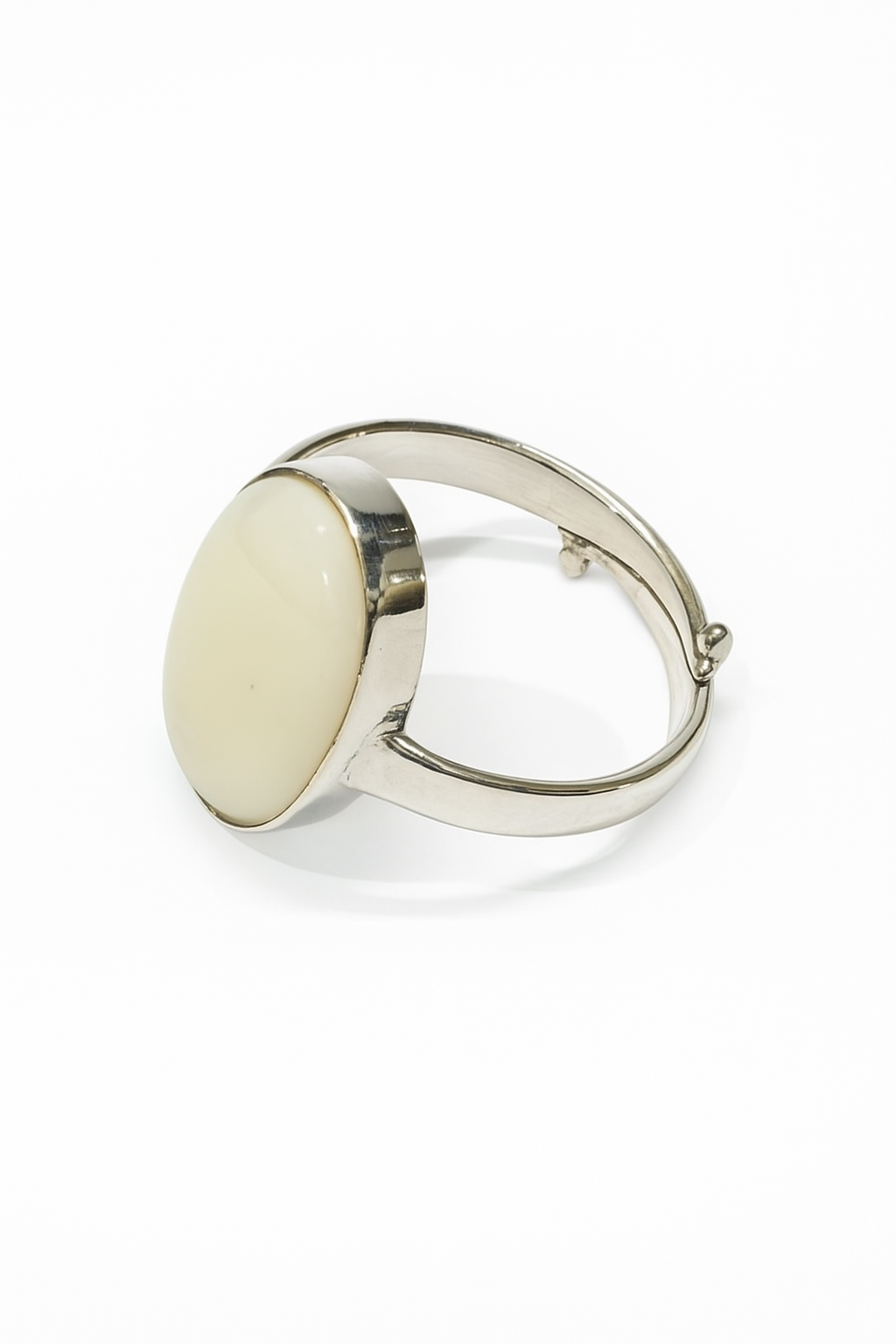 White Opal Ring