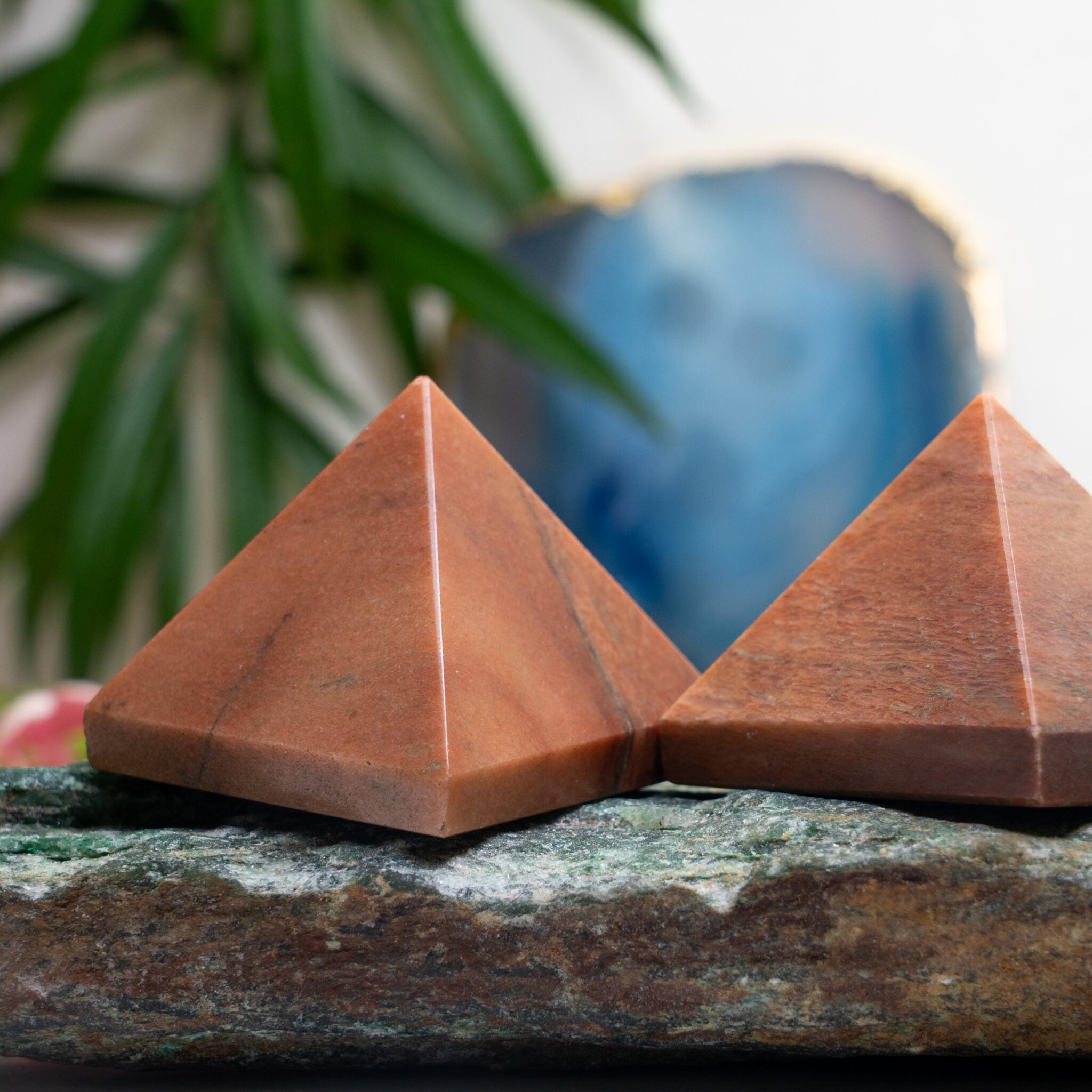 Orange Jasper Pyramid