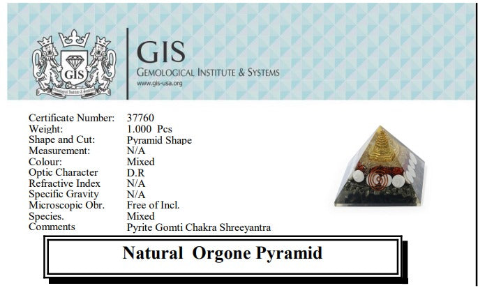 Golden Pyrite Orgone Pyramid