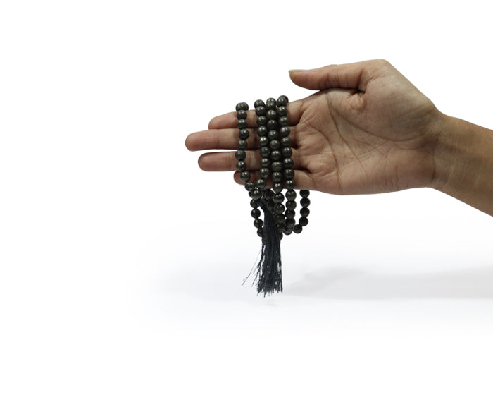 Natural Pyrite Jap Mala