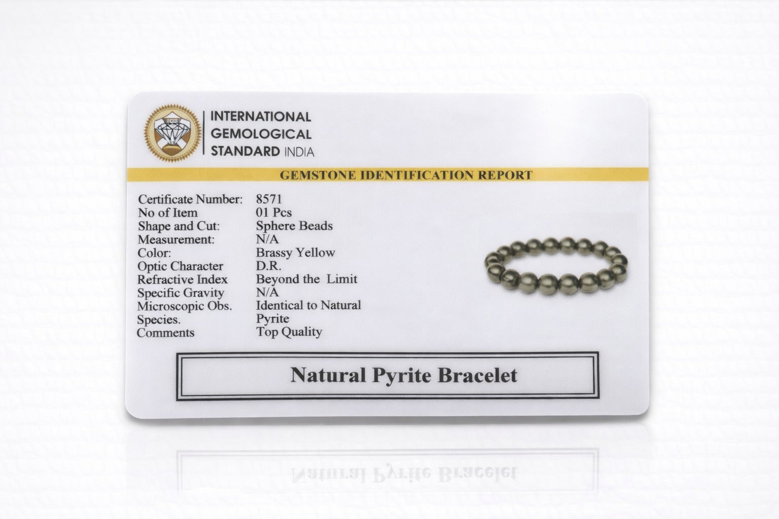 Pyrite Bracelet (12 mm)