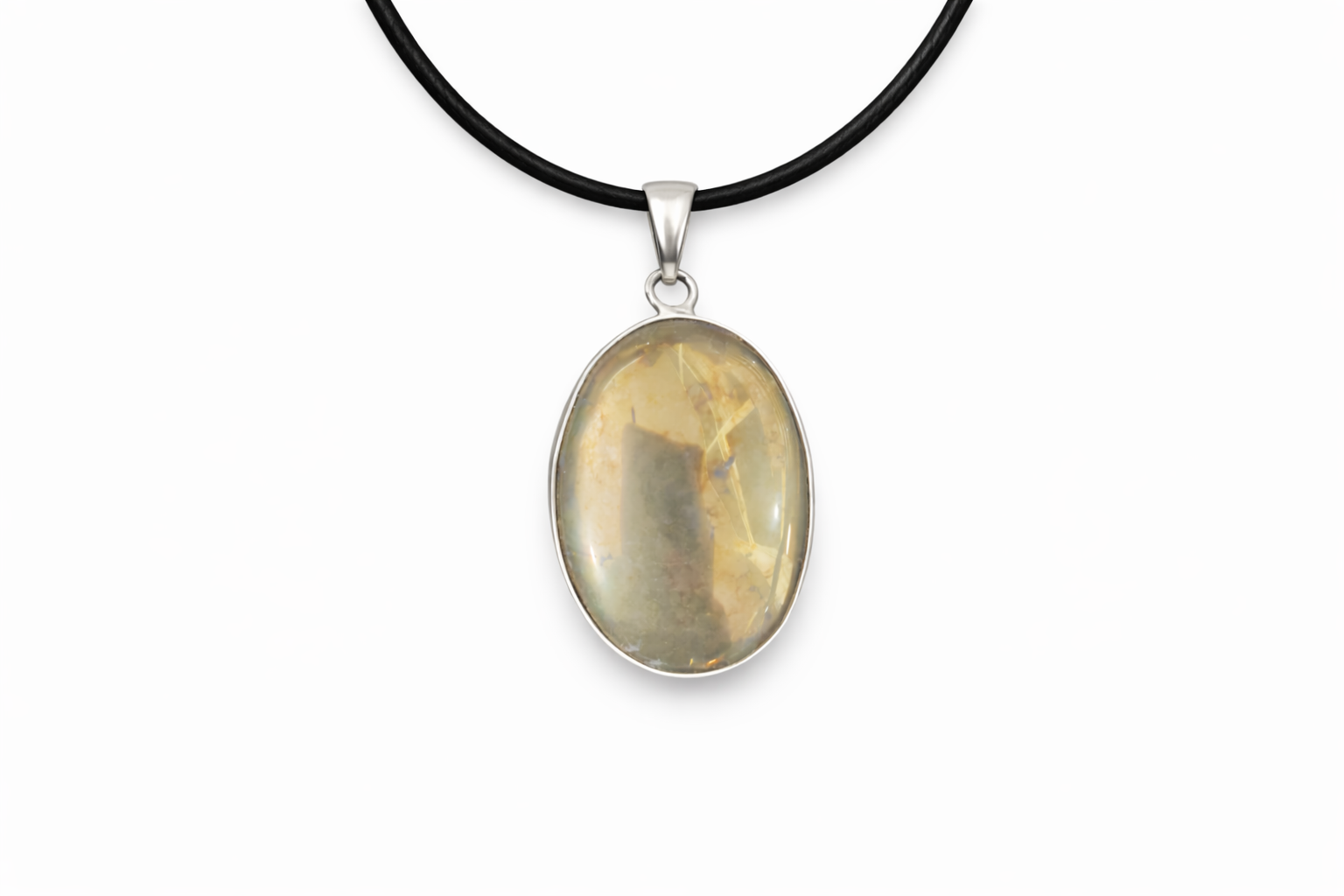 Pyrite Oval Pendant