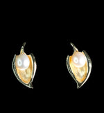 Leaf Shape Pearl Earring
