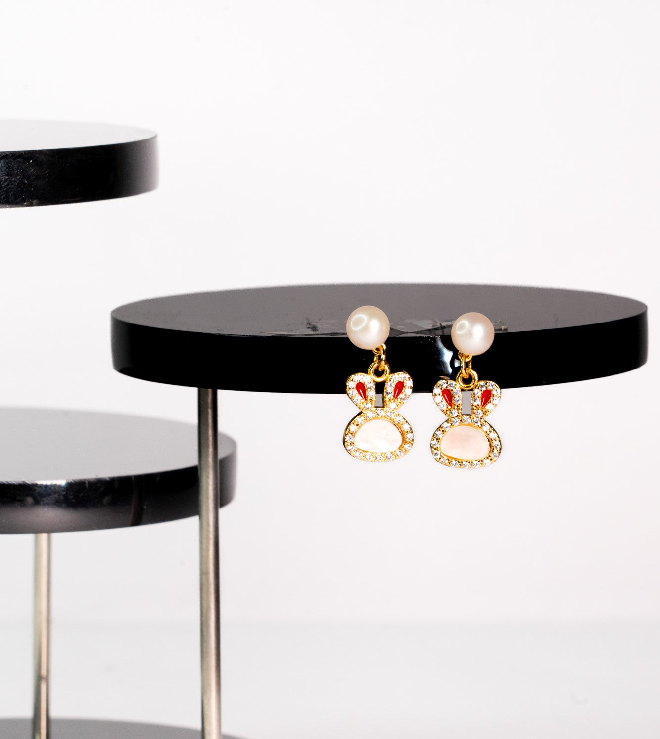 Rabbit Shape Pearl Earring