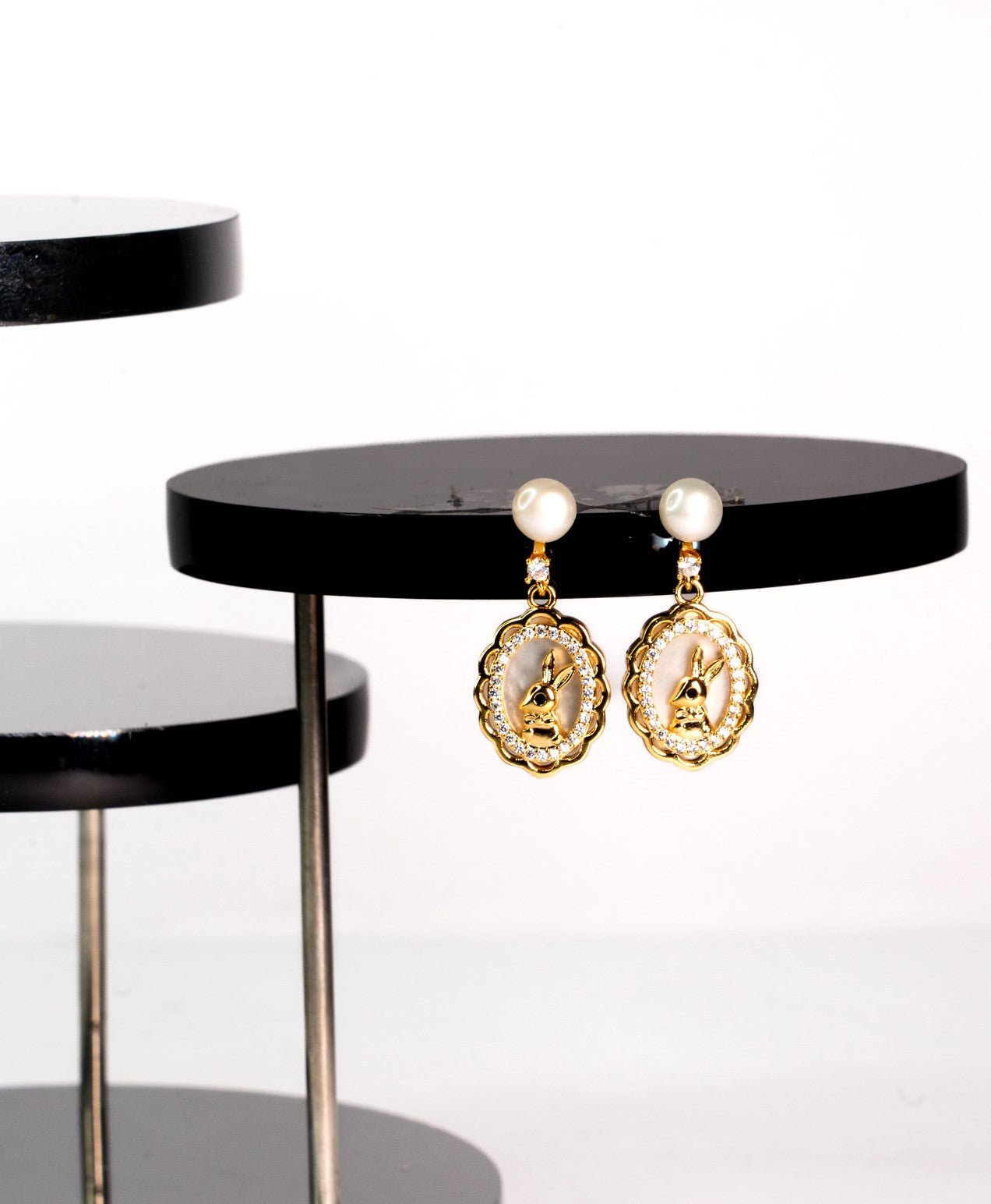 Rabbit Shape Pearl Earring