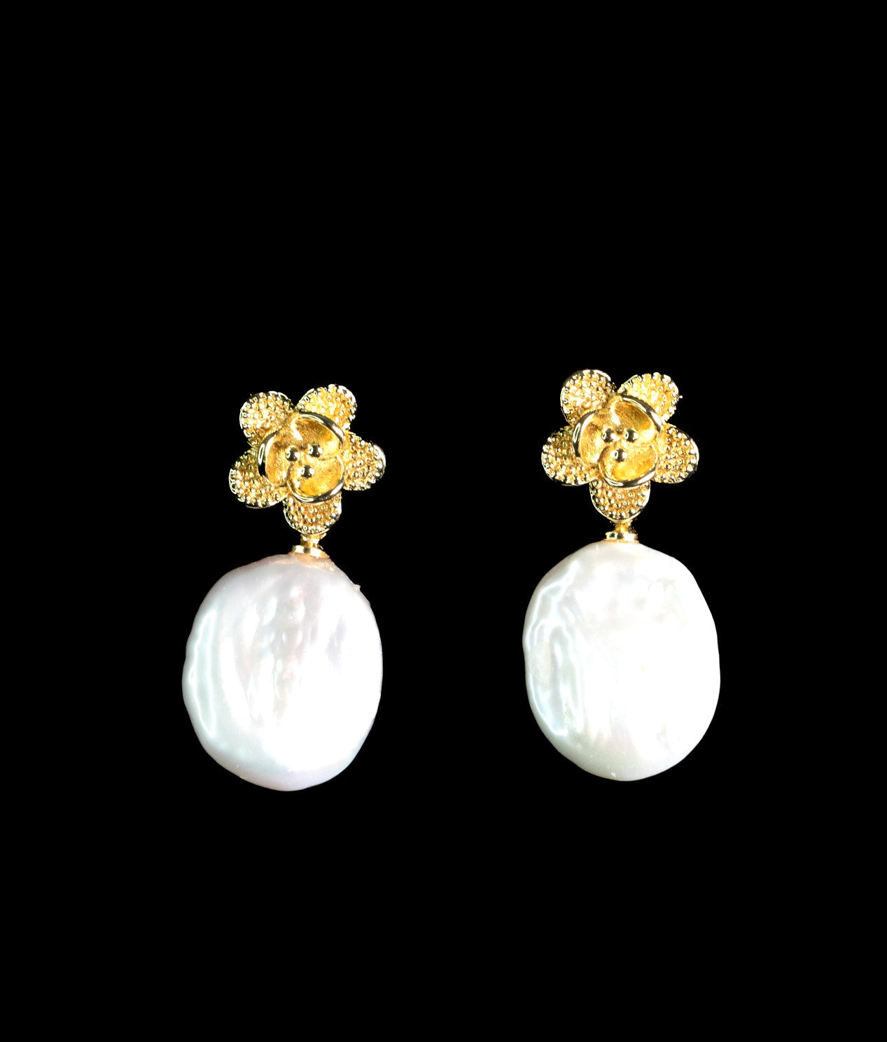Flower Pearl Earring