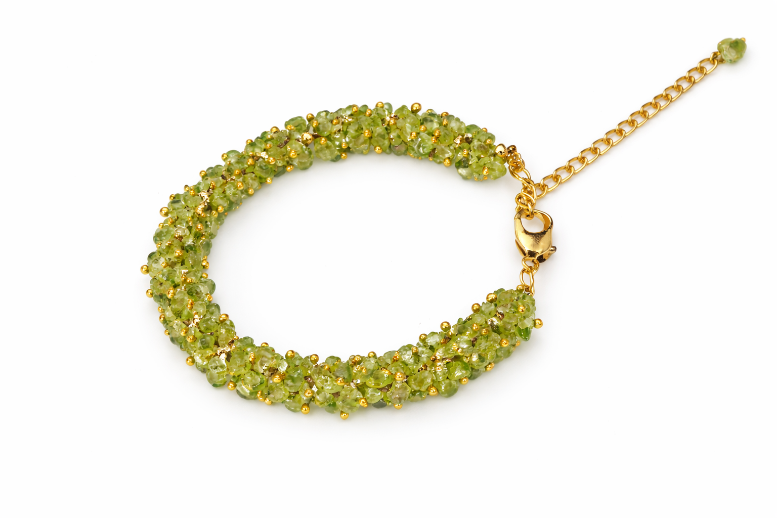 Peridot Chip Bracelet