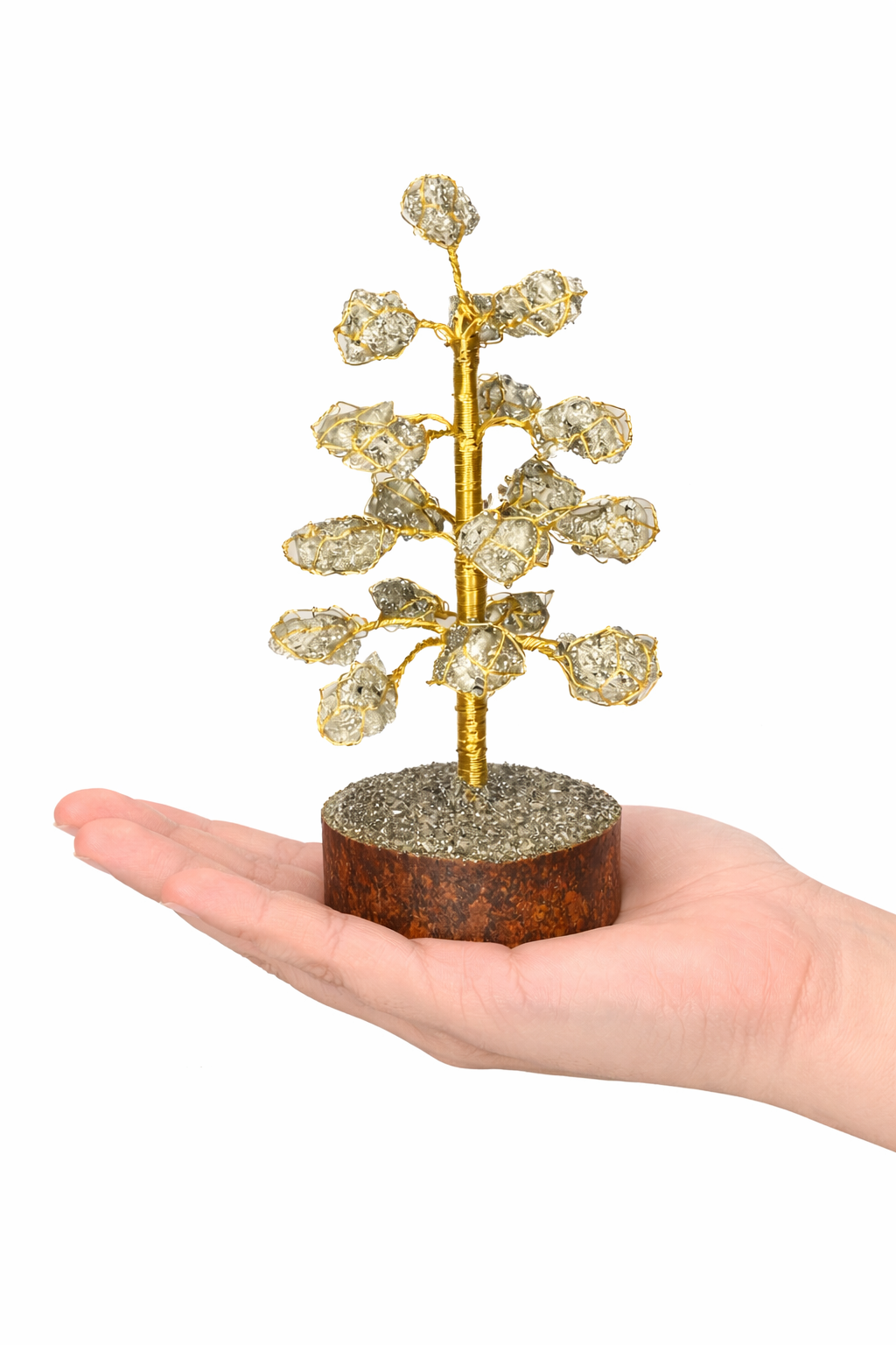 Pyrite Golden Wire Tree