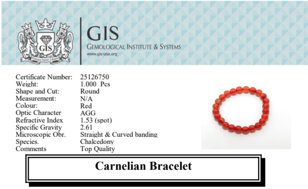 Red Carnelian Bracelet