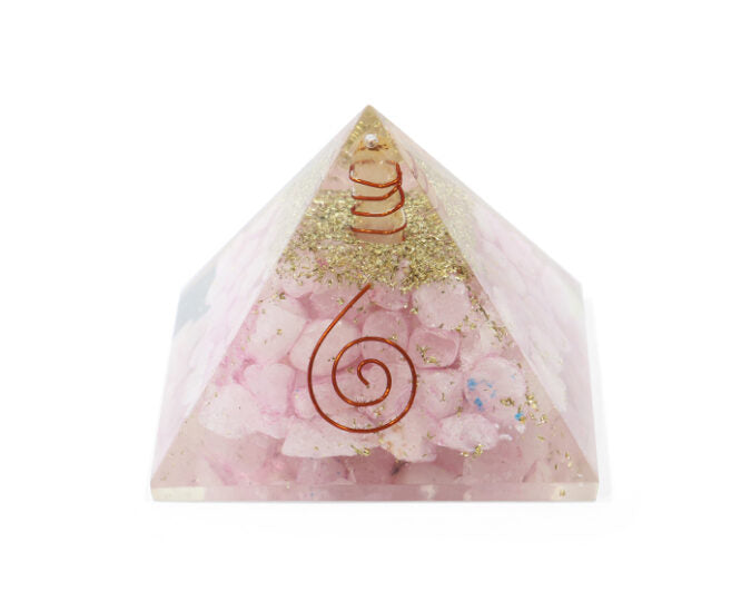 Rose Quartz Orgone Pyramid