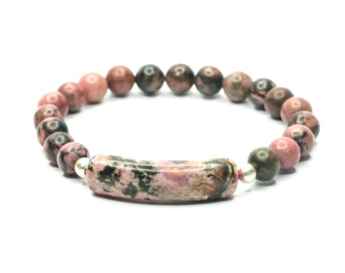 Rhodonite Energy Curve Bracelet