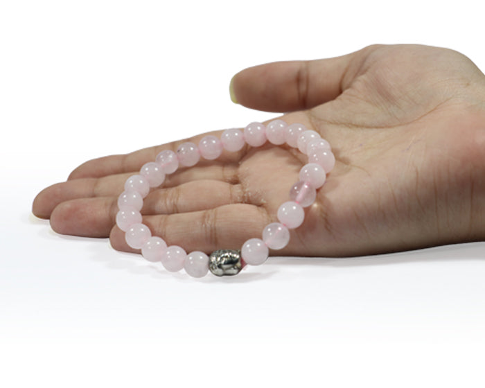 Rose Quartz Budha Bracelet