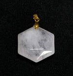 Rose Quartz Hexagon Pendant