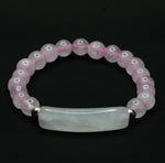 Rose Quartz Energy Curve Bracelet