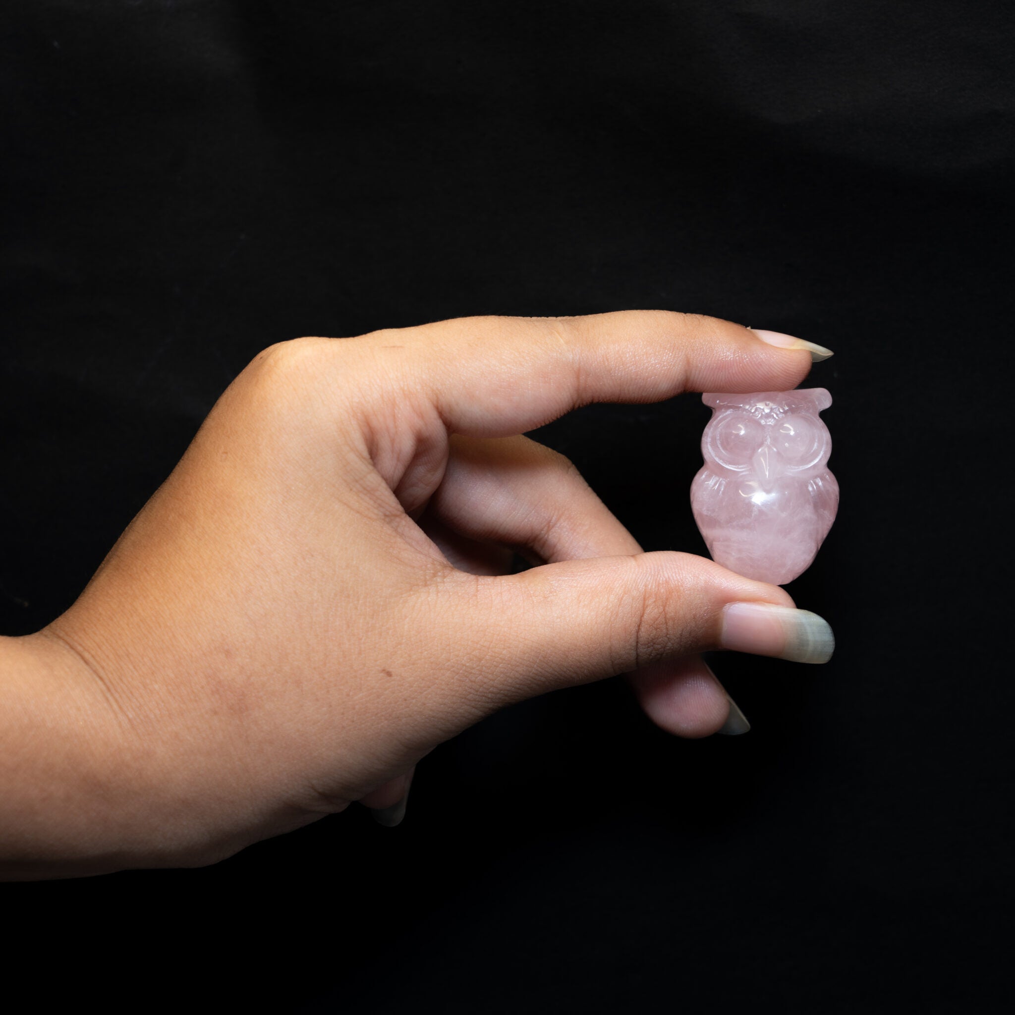 Rose Quartz Owl