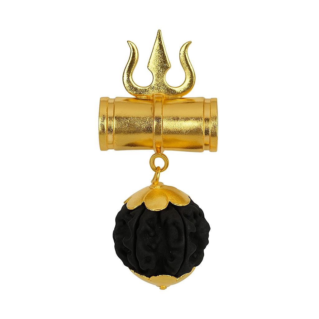 Shiv Shakti Trishul Rudraksha Pendant