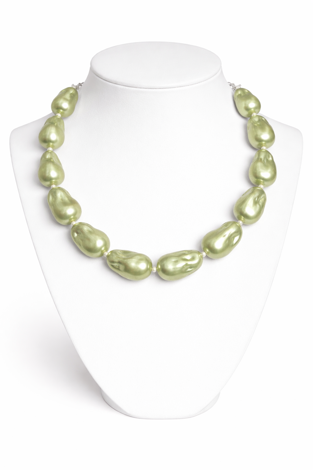 Shell Pearl Mala (Green Color)