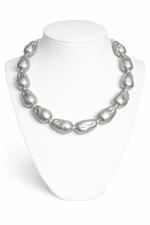 Shell Pearl Mala (Silver Color)
