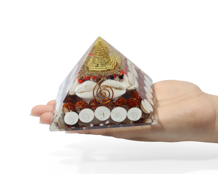 ShreeYantra Gomti Chakra Rudraksha  Orgone Pyramid