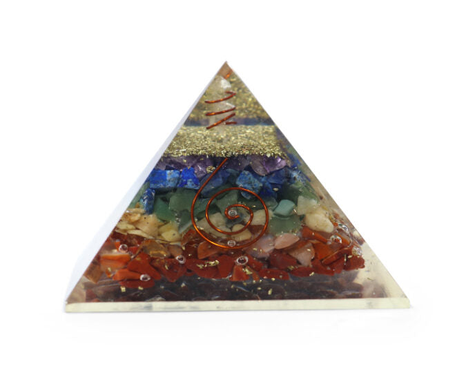 Seven Chakra Orgone Pyramid
