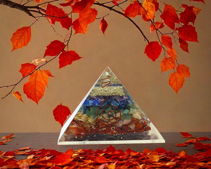 Seven Chakra Orgone Pyramid