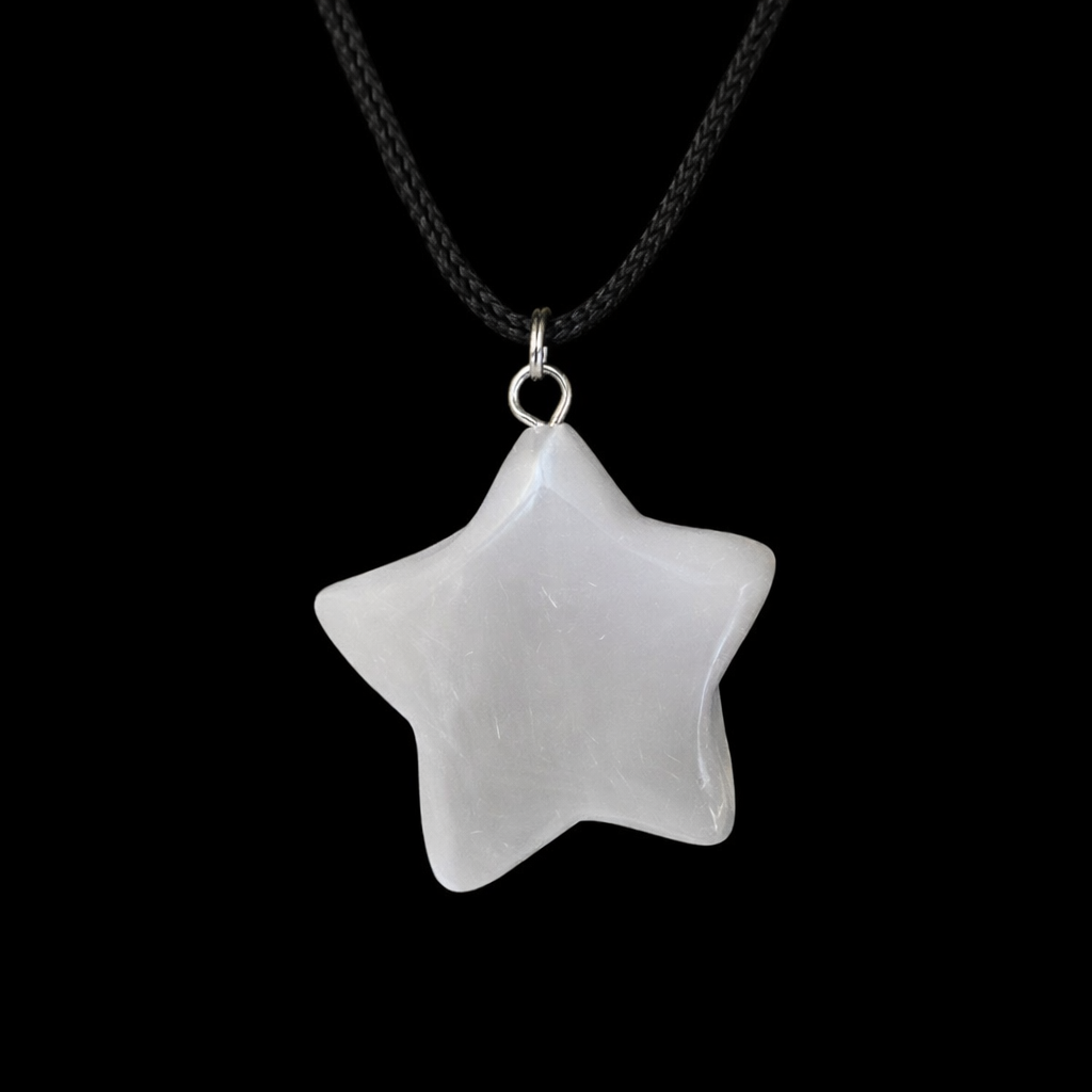 Selenite Star Pendant