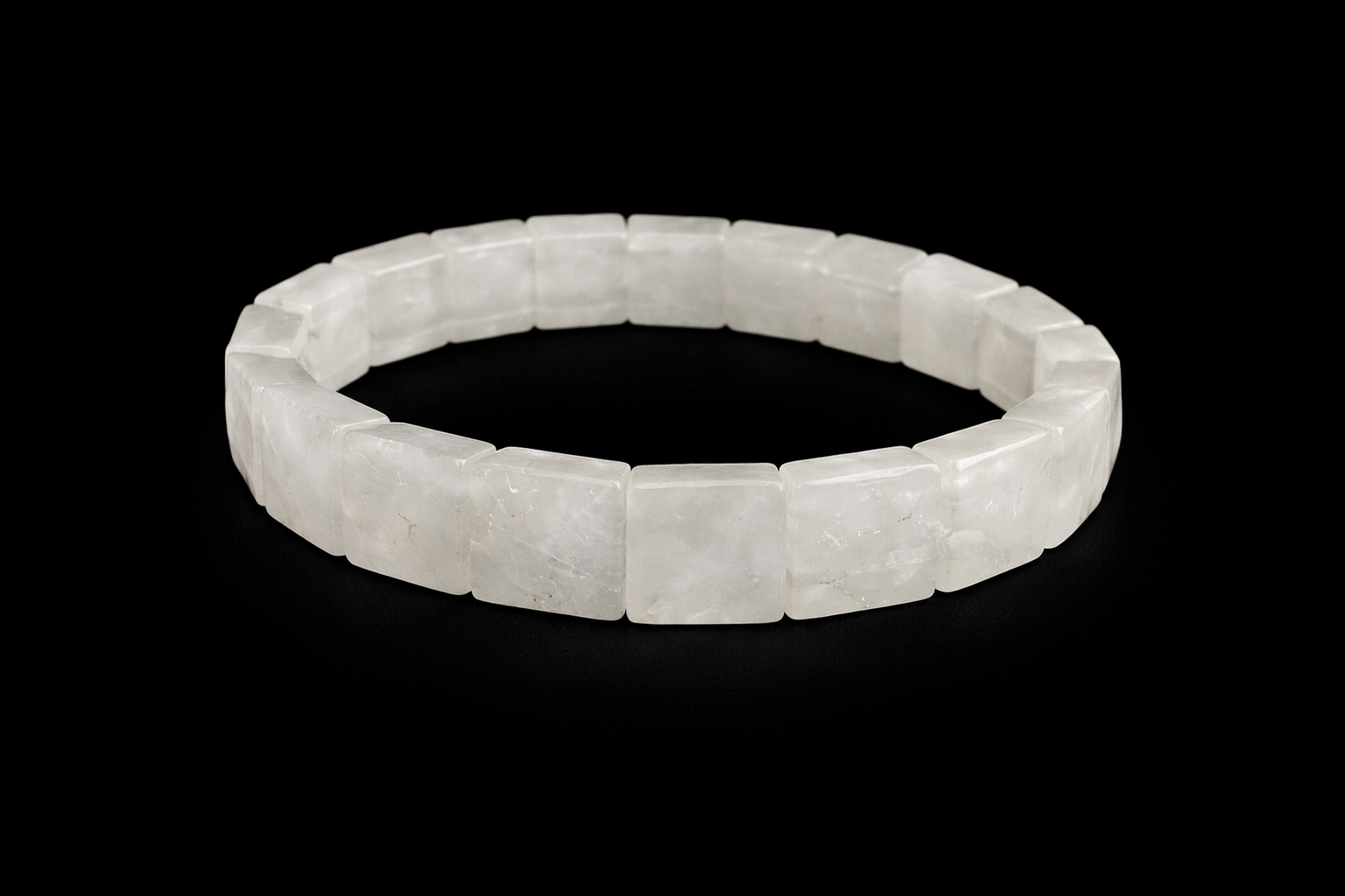 Selenite  Pyramid Bracelet