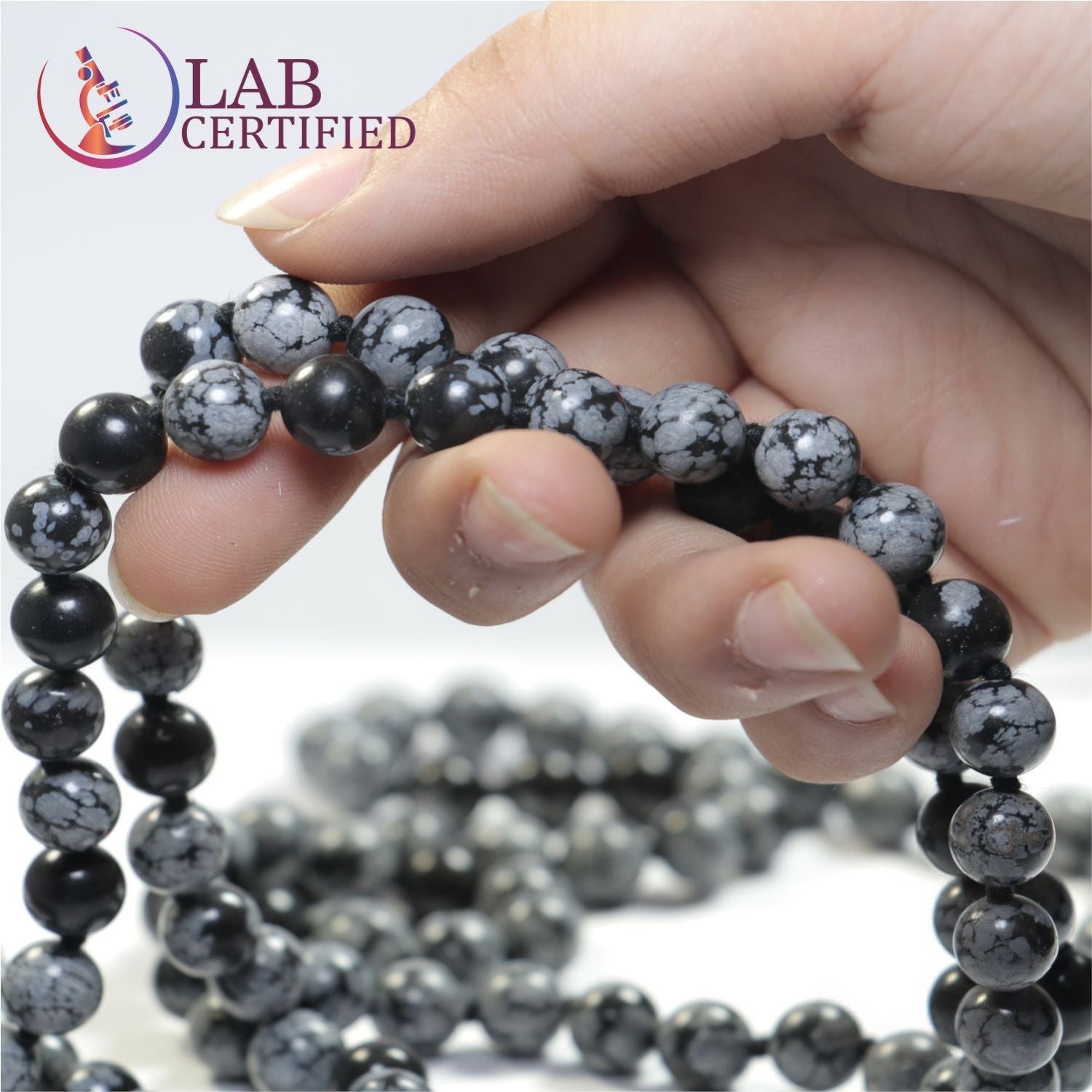 Snowflake Obsidian Jaap Mala