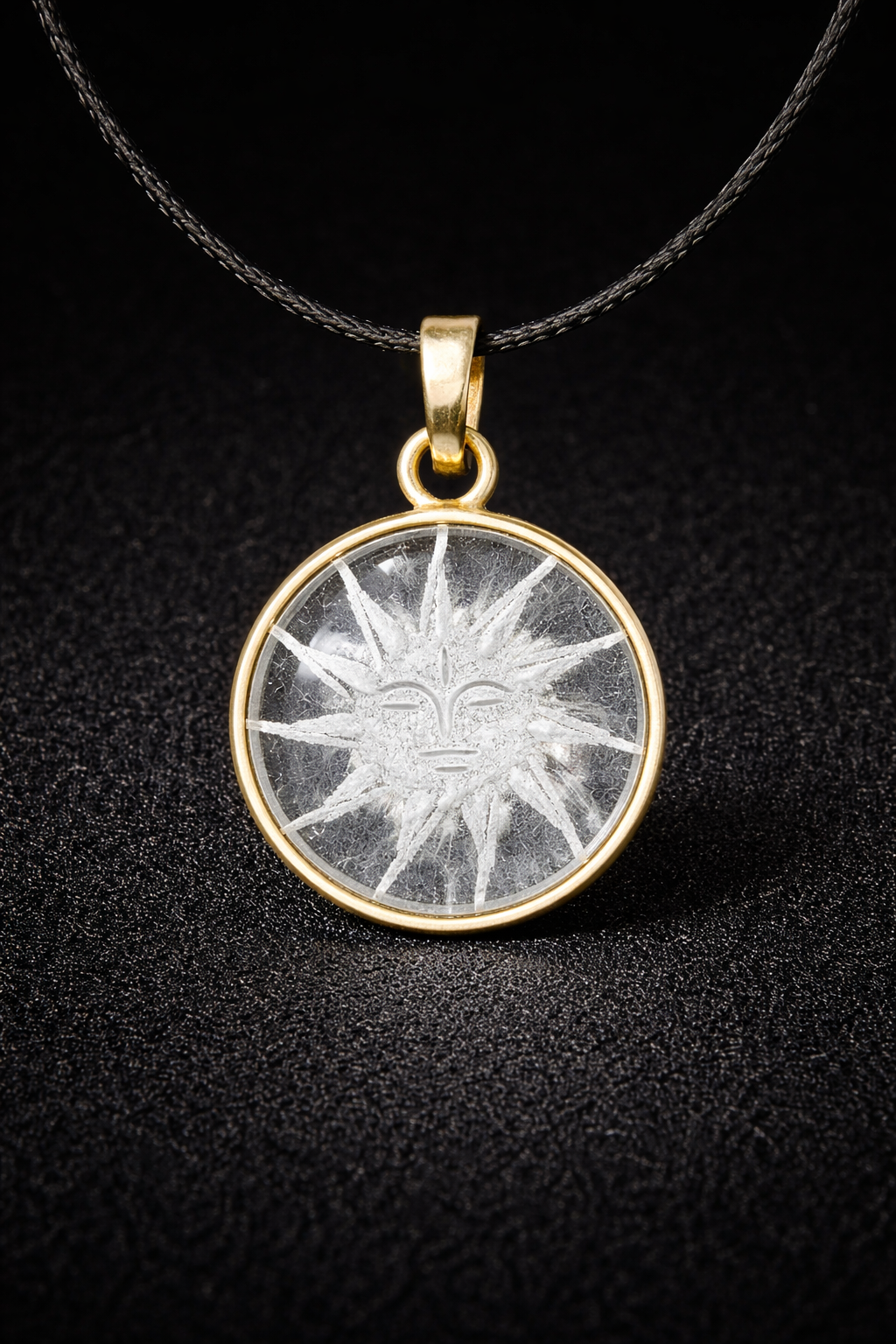 Sphatik Sun Pendant