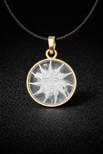 Sphatik Sun Pendant