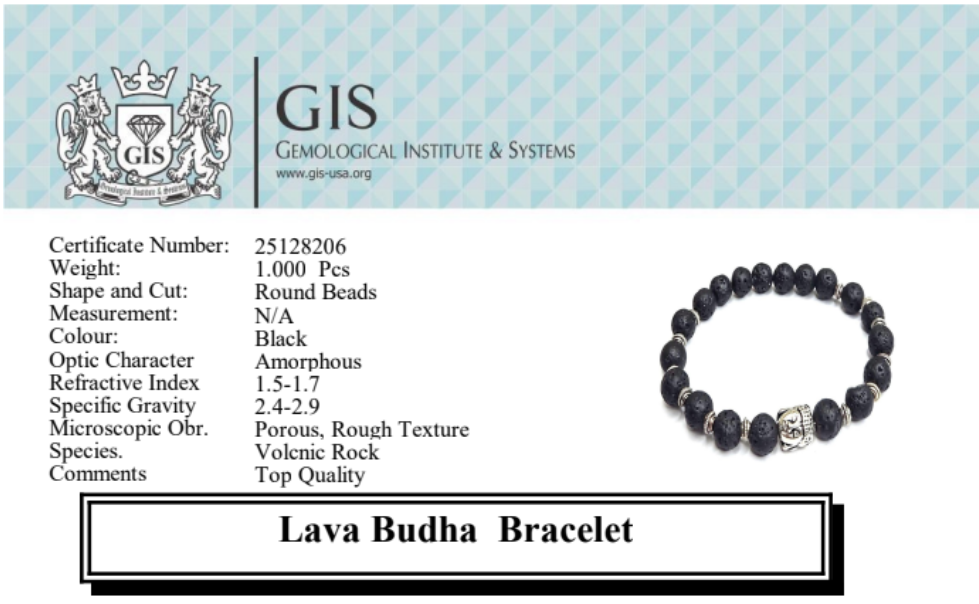 Lava Buddha Bracelet