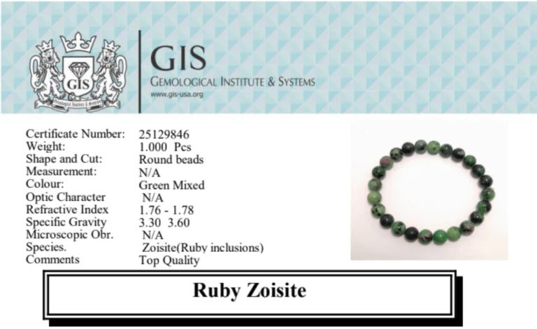 Ruby zoisite Bracelet