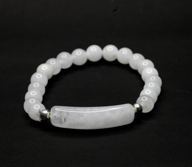 Selenite Energy Curve Bracelet
