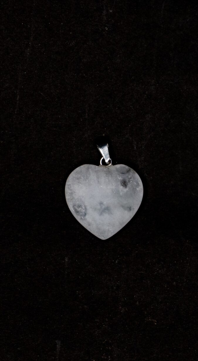 Selenite Heart Pendant