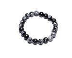 Snowflake Obsidian Bracelet