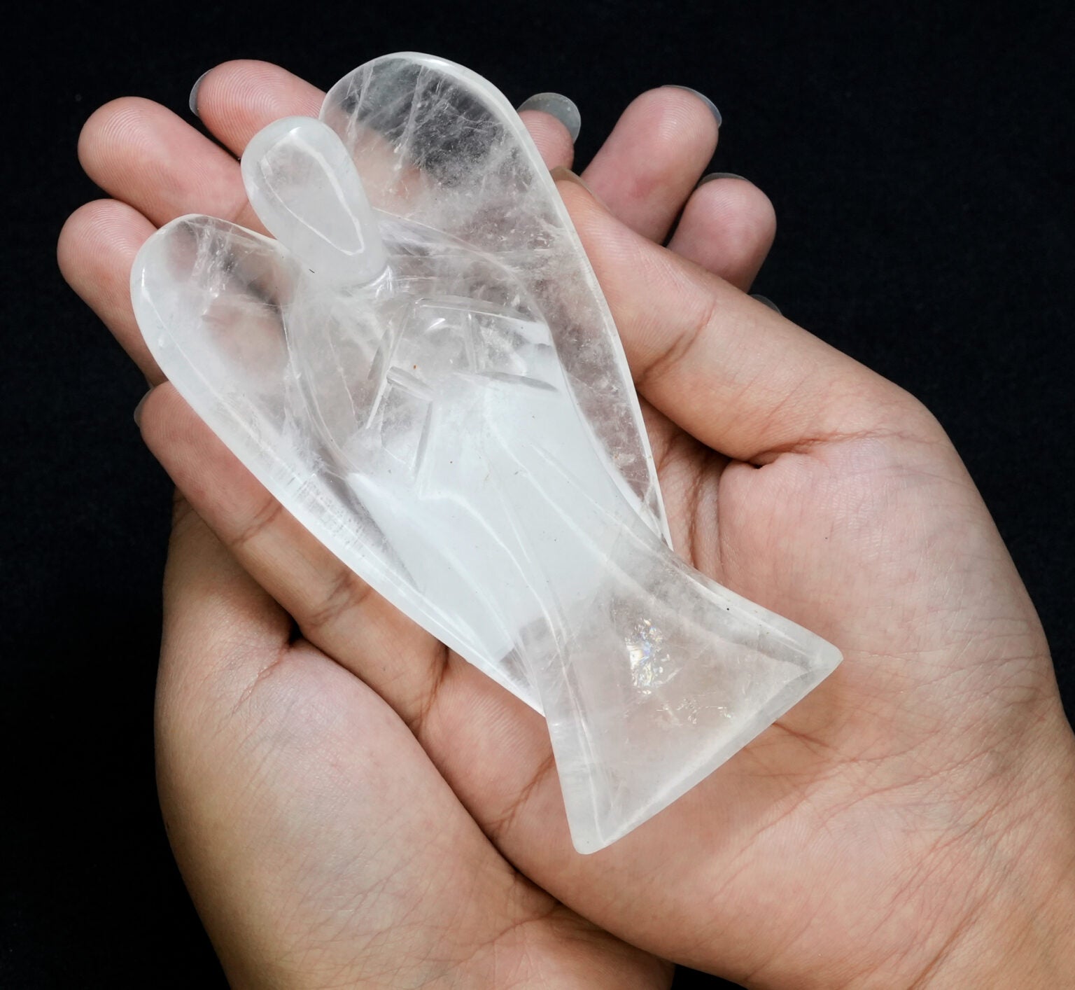 Sphatik Angel (4 Inch)