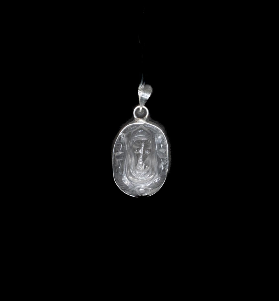 Natural Sphatik Ganesh Ji Pendant