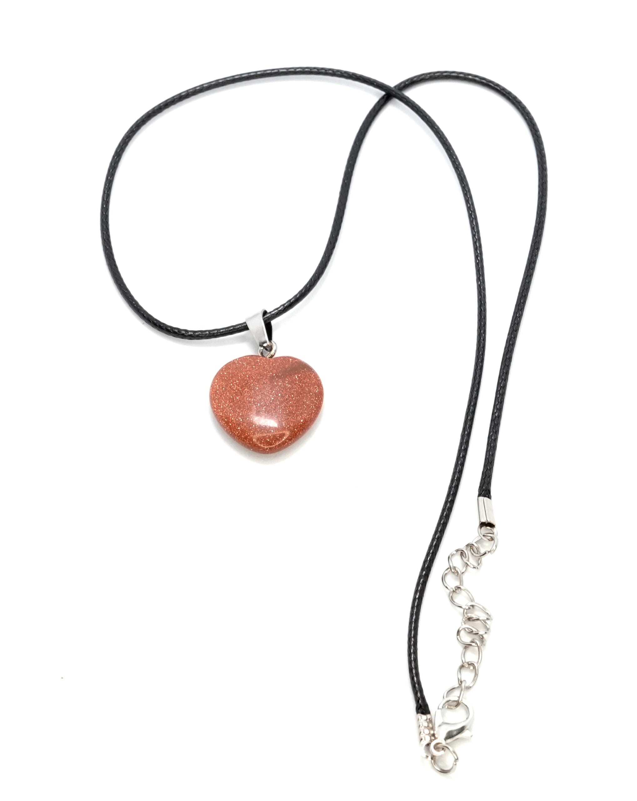Sunstone Heart Pendant