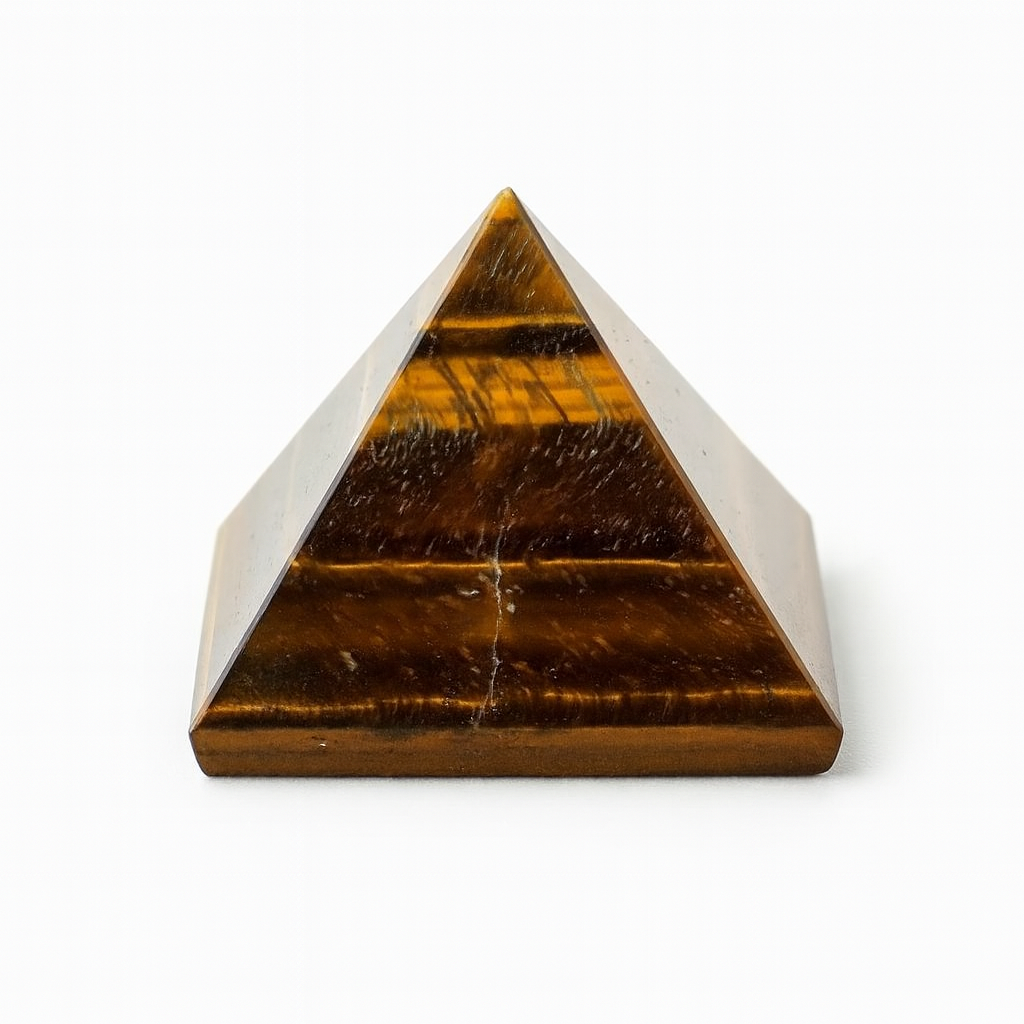 Tiger's Eye Pyramid