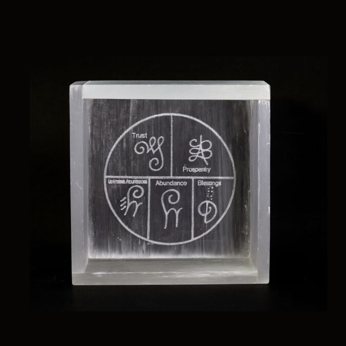 Selenite Manifestation Cube/Tray