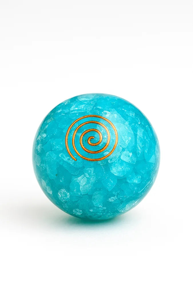 Turquoise Reiki Orgone Sphere