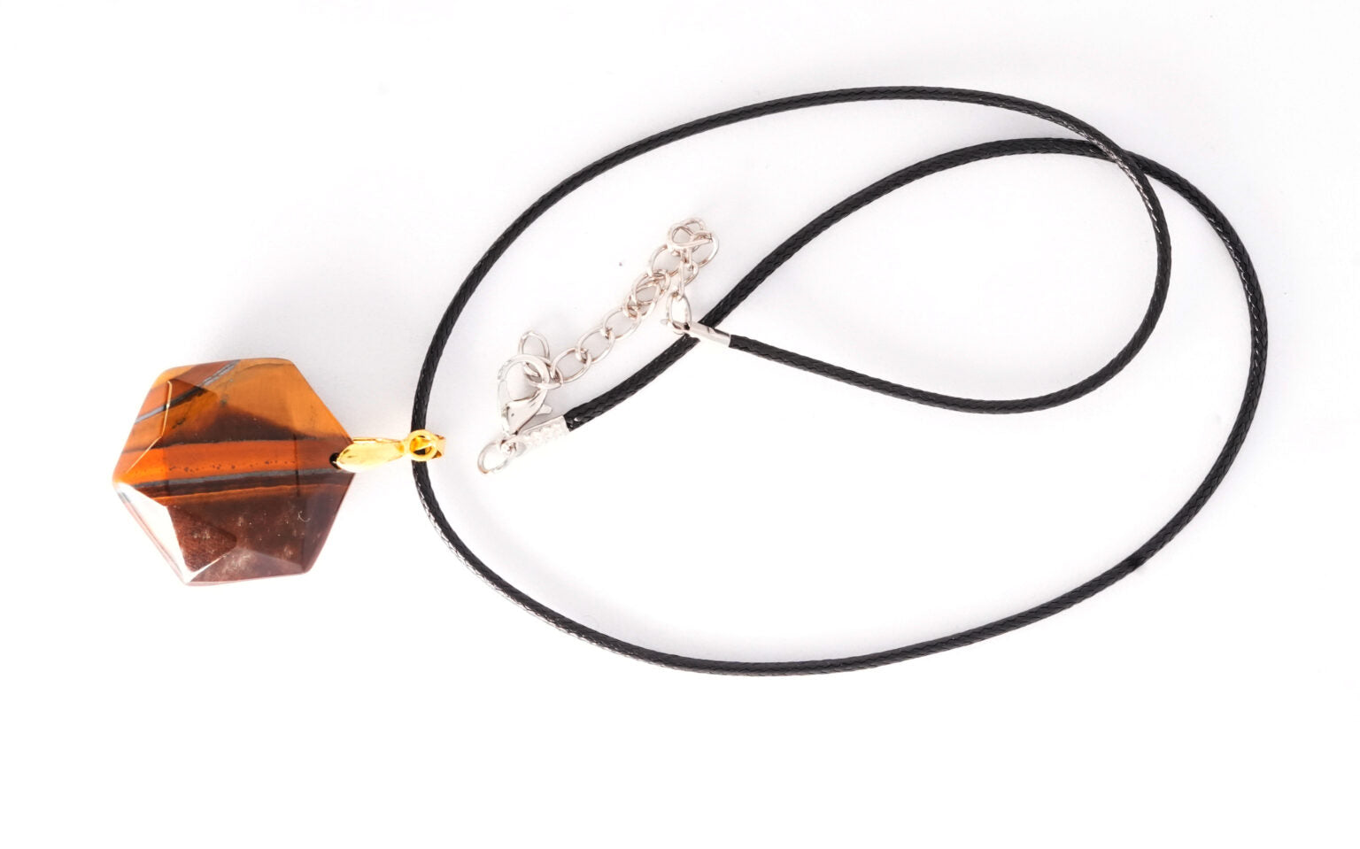 Tiger Eye Hexagon Pendant