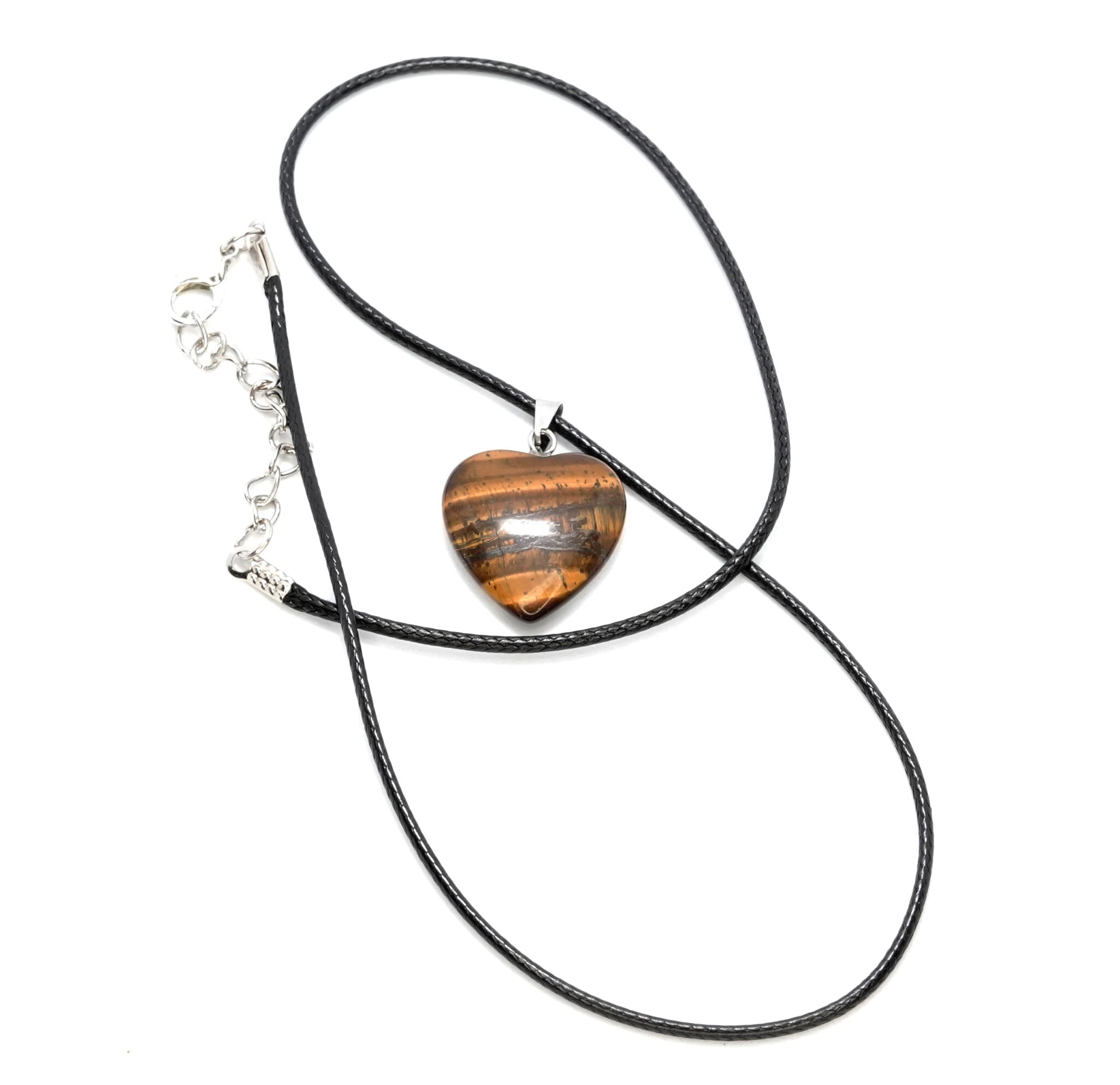 Tiger's Eye Heart Pendant