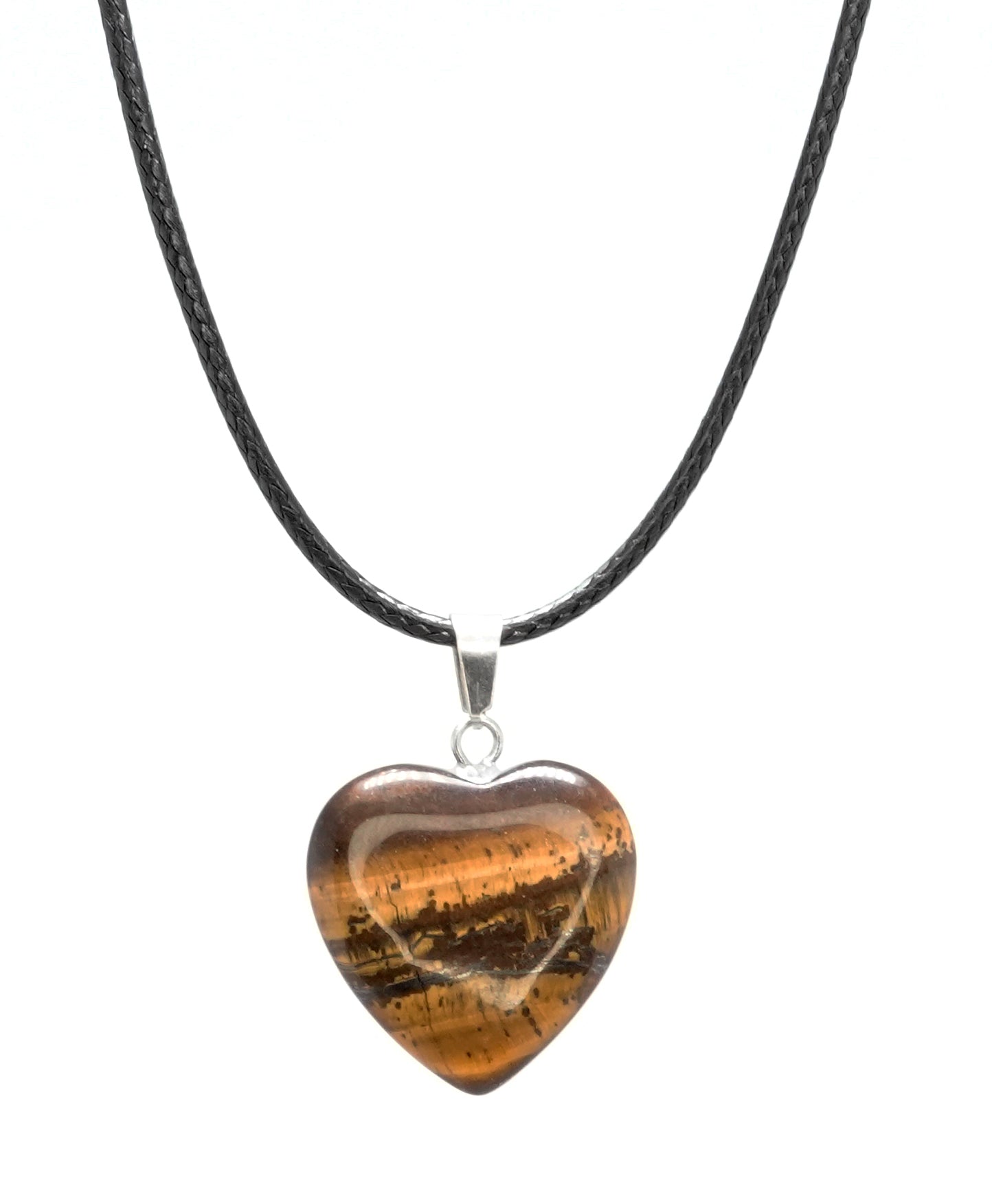 Tiger's Eye Heart Pendant