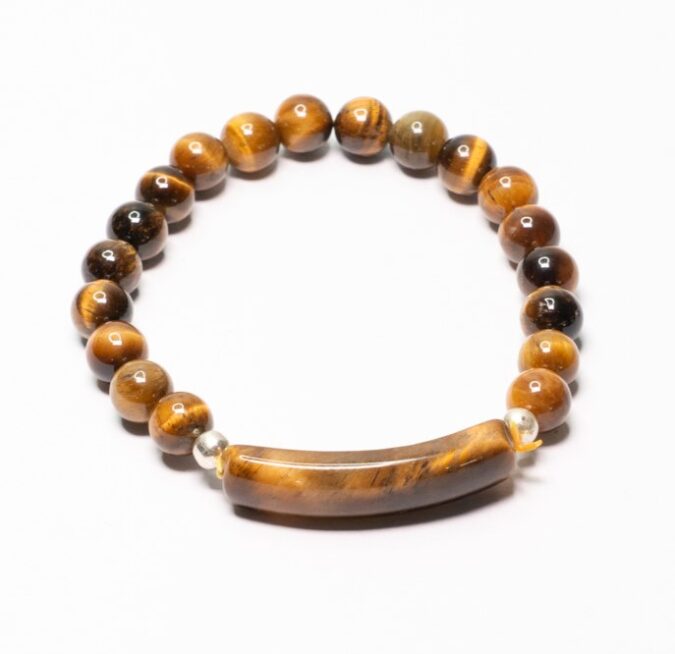 Tiger's Eye Energy Curve Bracelet