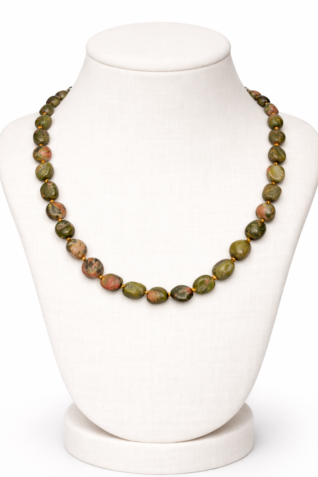 Unakite Tumble Mala