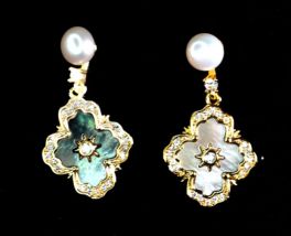 Flower Pearl Earring